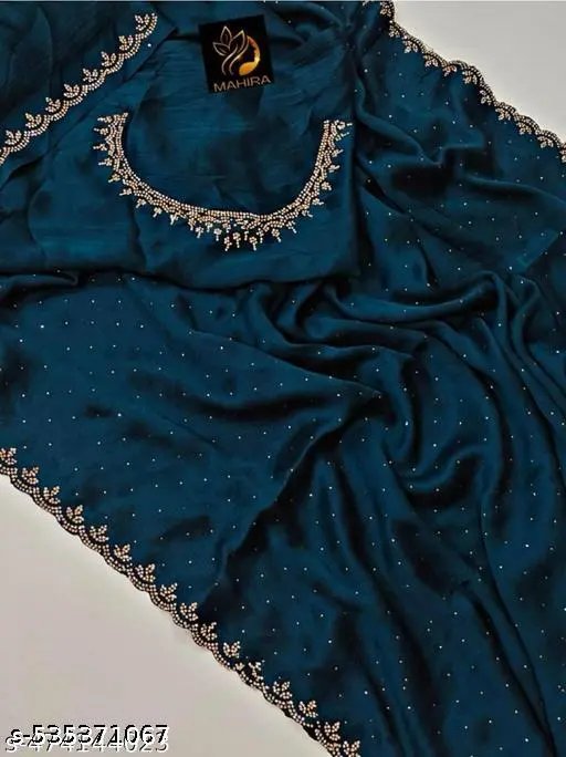 Swarovski Crystal Saree: Bridal Bling Glamour - Image 2