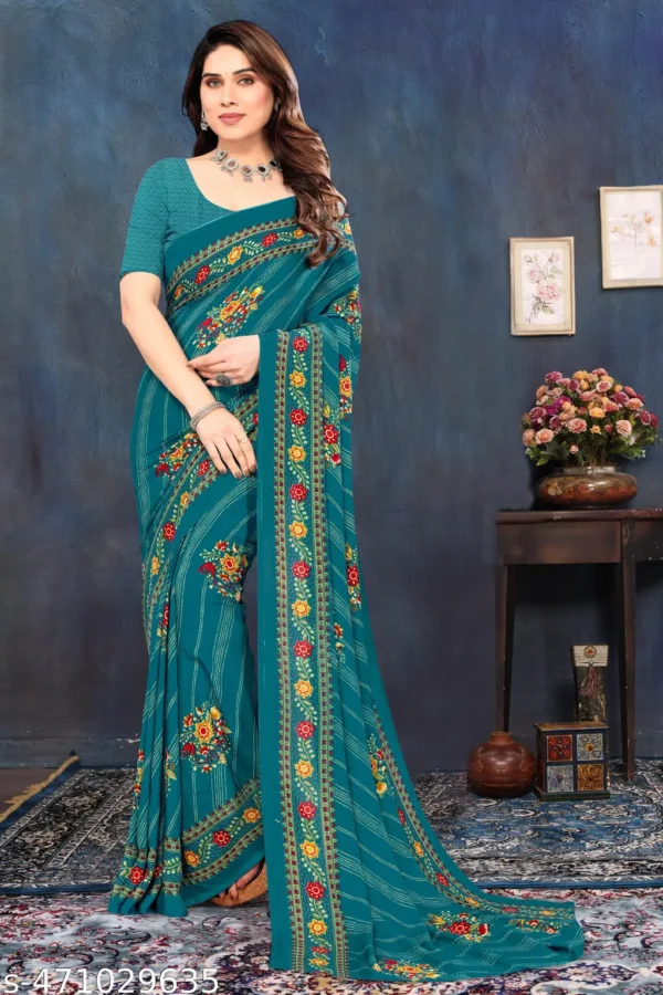Raniar Georgette Saree: Daily Wear Elegance