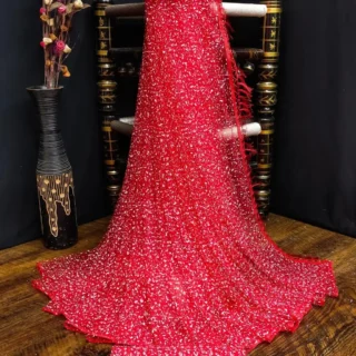 Pink Net: Run Ready Saree Blouse