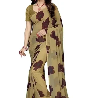 Georgette Printed Saree: New Arrival!