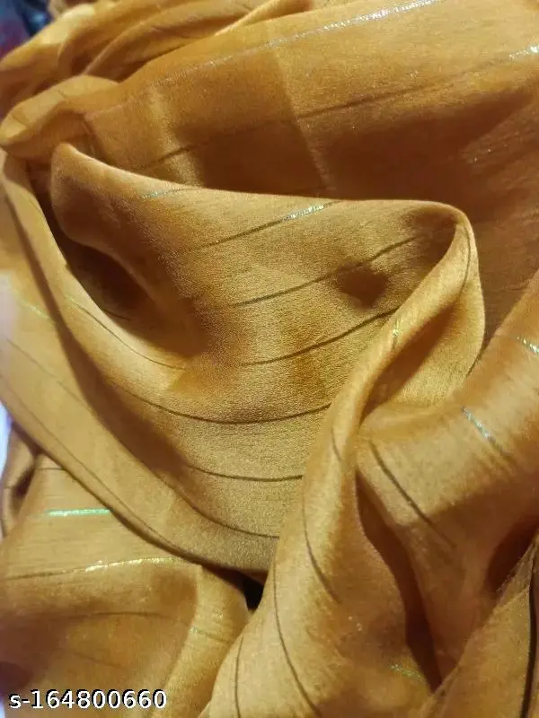 Kabir Mustard Georgette Saree with Blouse - Image 3