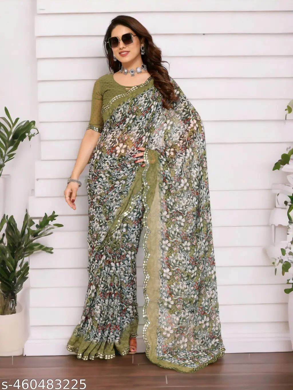 Floral Georgette Saree: Party Wear Trend - Image 2