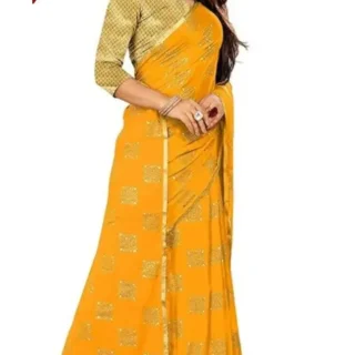 Elegant Chiffon Saree: Lightweight & Flowing
