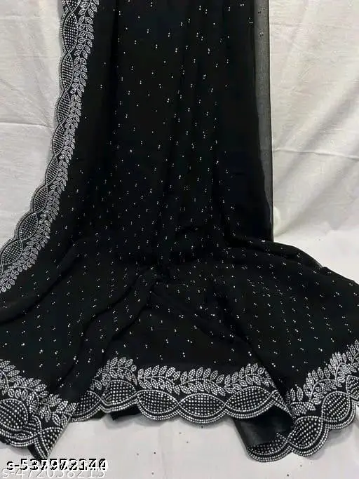 Trending Georgette Saree Blouse: Heavy Work - Image 3