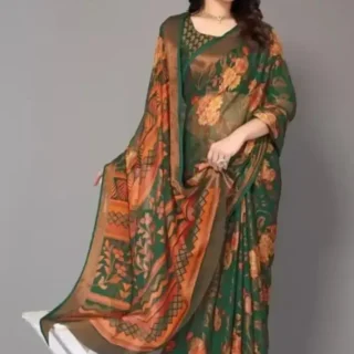 Sitanjali Brasso Saree with Unstitched Blouse