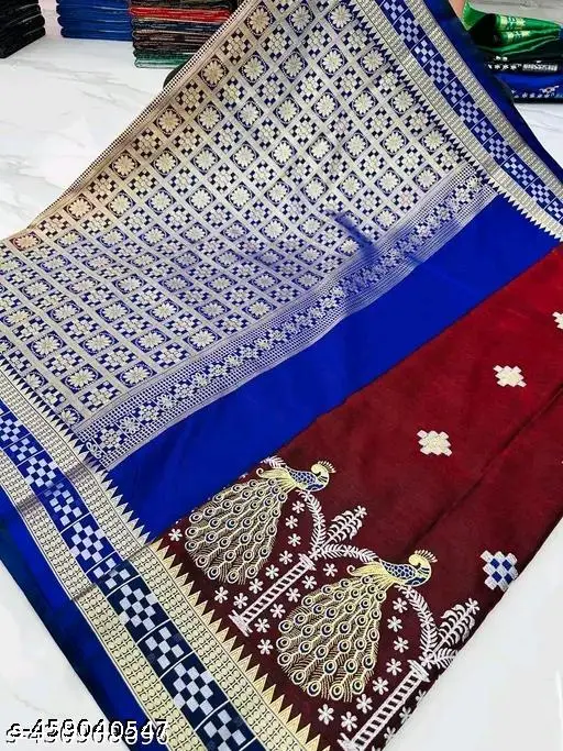 Sambhalpuri Embroidery Fancy Saree - Image 4