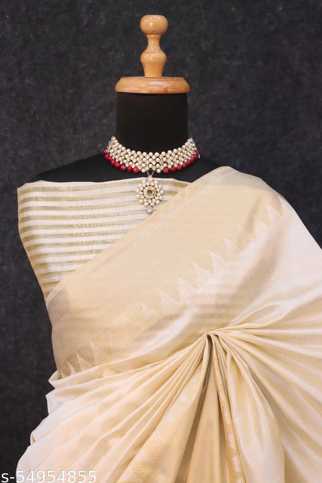 Woven Assam Silk Blouse Piece - Image 3