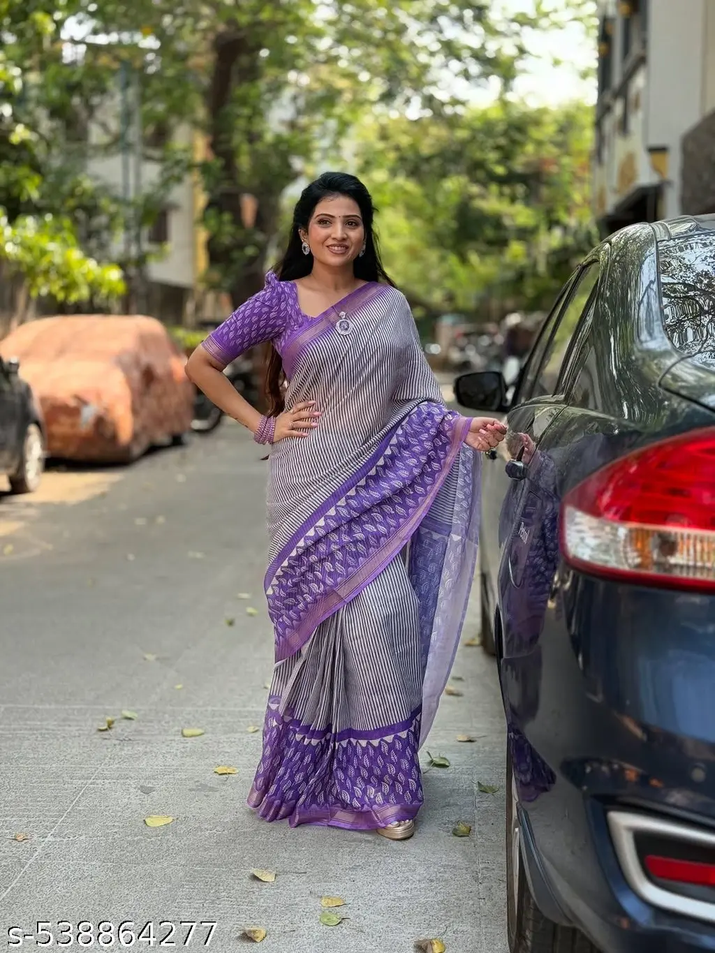 Linen Cotton Uniform Saree: Trending Choice - Image 2