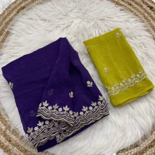 Elegant Sequence & Scalloped Saree