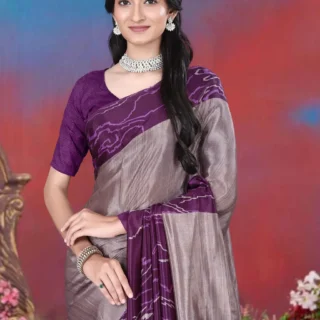 vt0pk_1024.webp Floral Georgette Saree with Blouse Piece