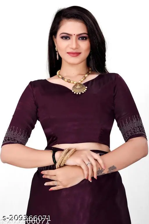 Thakorji Art Wine Dola Silk Saree - Image 3