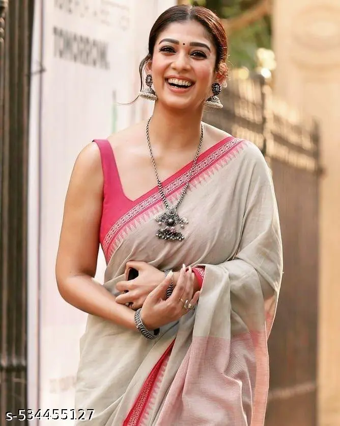 Nayantara Chanderi Cotton Printed Saree - Image 2