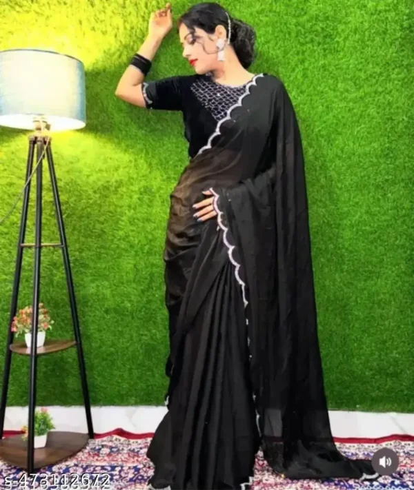 w3dgw_1024.webp Zeekha Black Diamond Georgette Saree