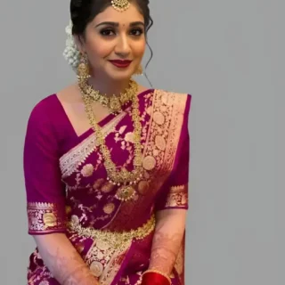 w9kt5_1024.webp Soft Banarasi Silk, Jacquard Weave Saree