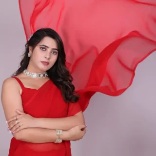 Elegant Georgette Saree: Simple & Chic
