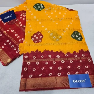 Bandhani Cotton Saree: Vibrant Traditional Elegance