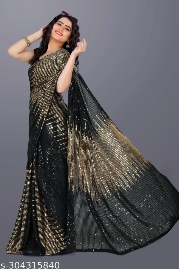 wbrqa_1024.webp Georgette Sequence Saree with Silk Blouse