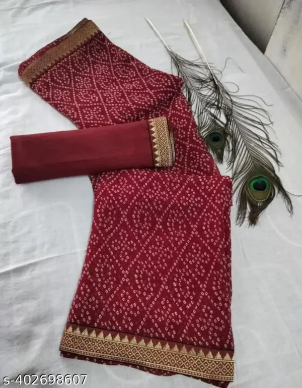 Designer Georgette Saree Blouse