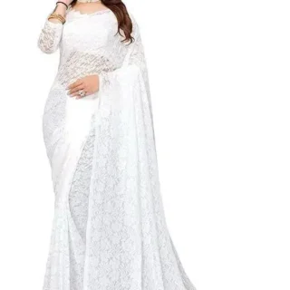 Elegant White Saree: Timeless Grace