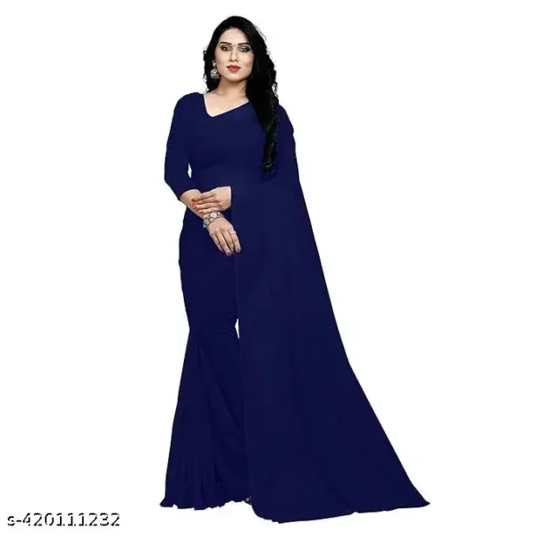 Elegant Georgette Saree with Blouse Piece