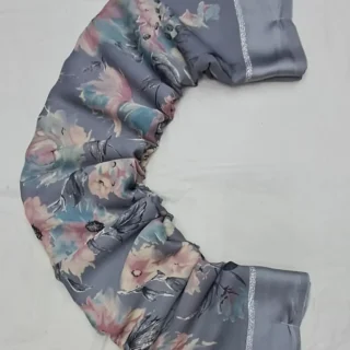 Soft Georgette Satin Patta: Flowing Elegance