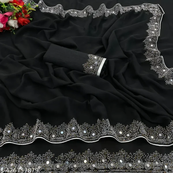 xekqg_1024.webp Georgette Diamond Saree: Wedding & Party