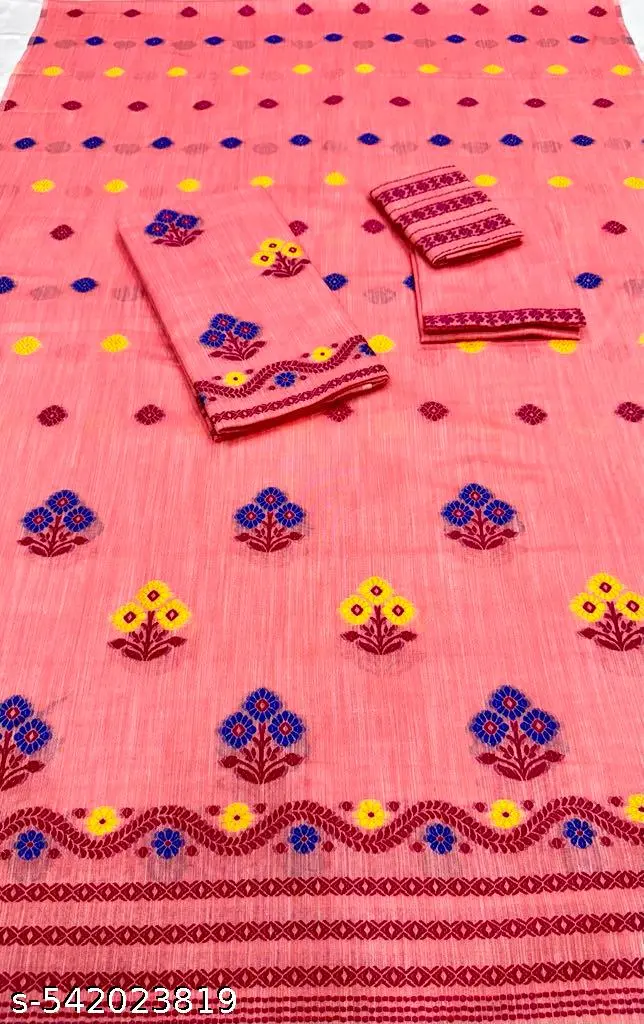 Assamese Mekhela Chador: Buwa Cotton Jura - Image 2