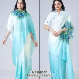 Digital Print Satin Silk Saree