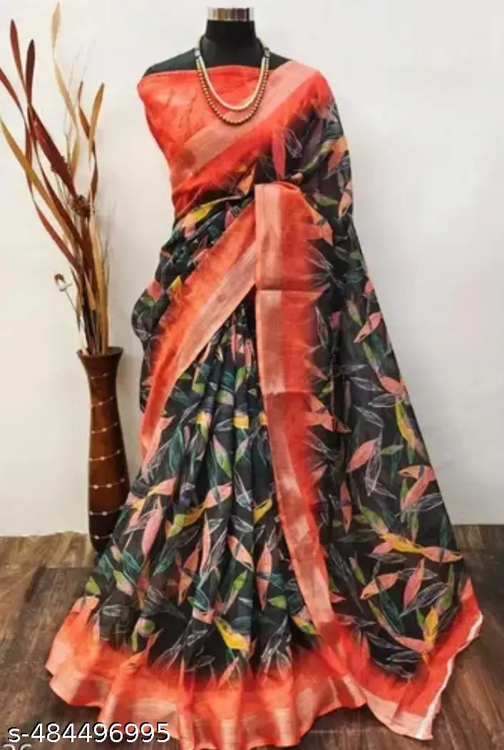 Fency Georgette Cut Work Saree - Image 2