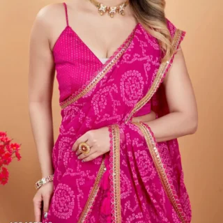 Pink Saree Tassels
