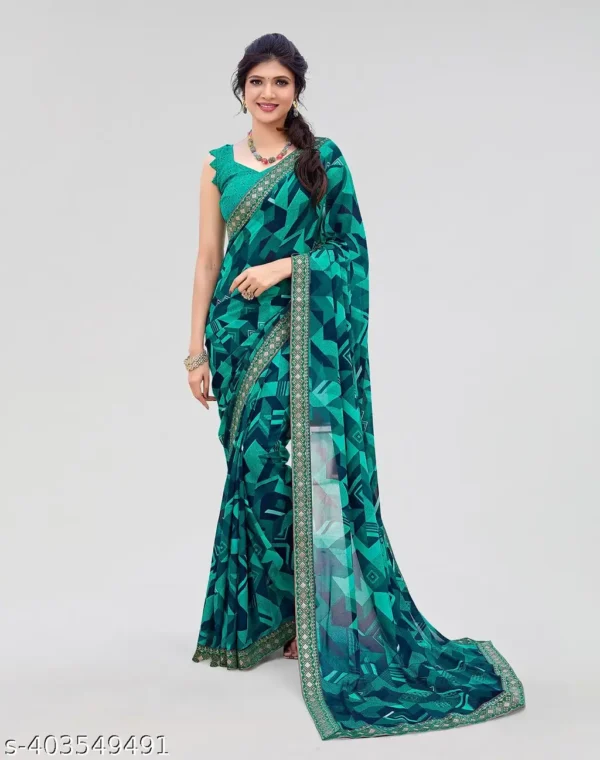 ye9at_1024.webp Trendy Printed Jacquard Georgette Saree Blouse