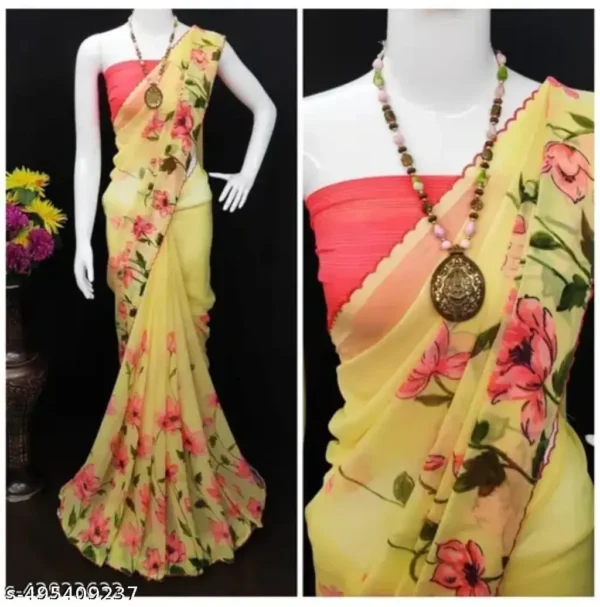 yhhjj_1024.webp Georgette Yellow: Breezy Summer Fabric