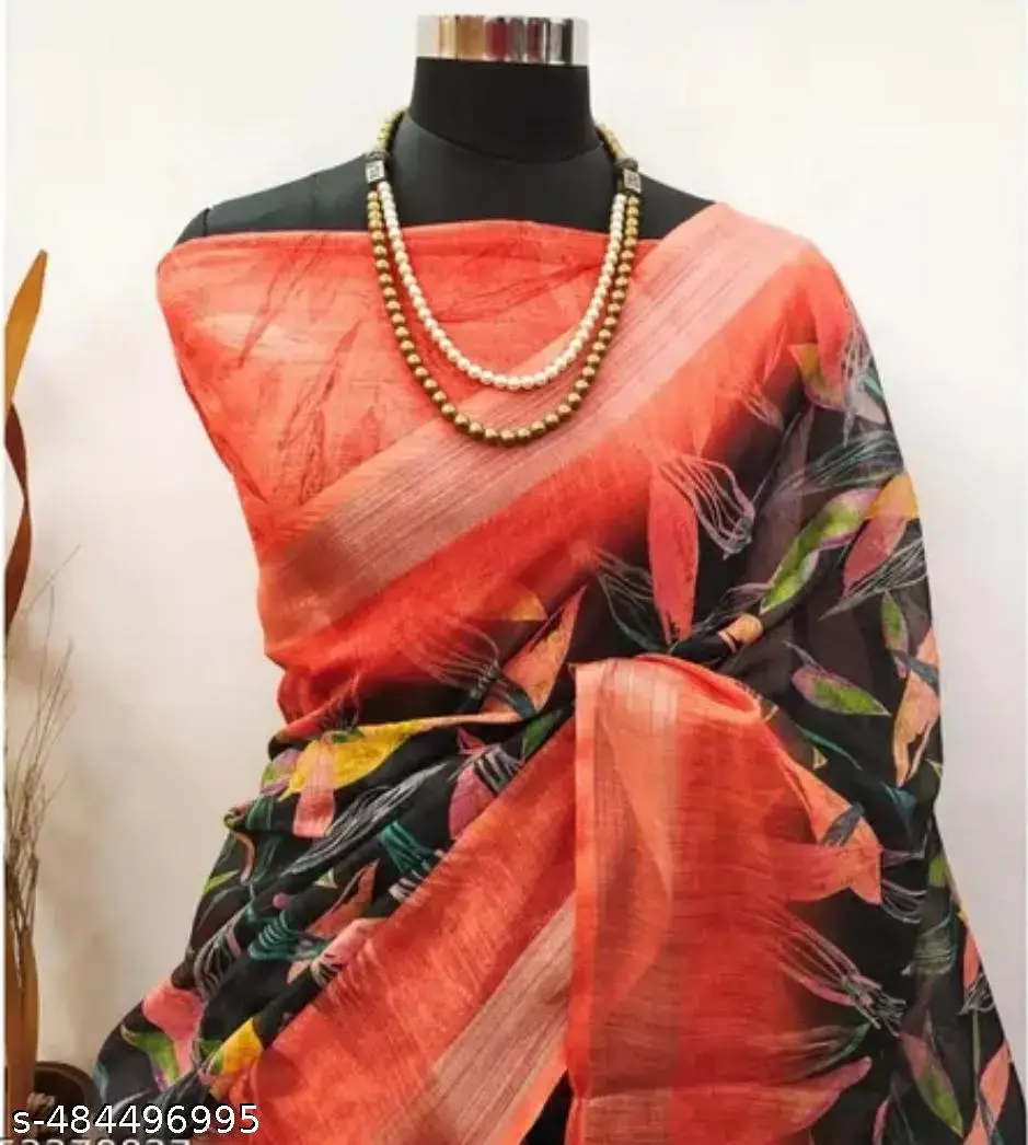 Fency Georgette Cut Work Saree - Image 3
