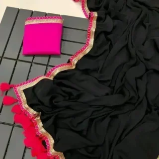 yyhgc_1024.webp Georgette Lace Border Blouse Piece