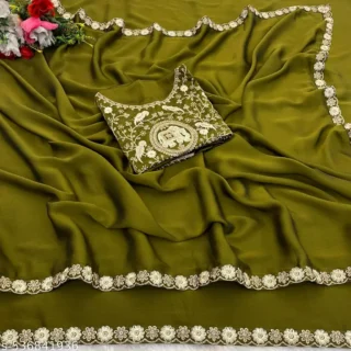 Saanvi Gaj Gamini Rangoli Silk Saree