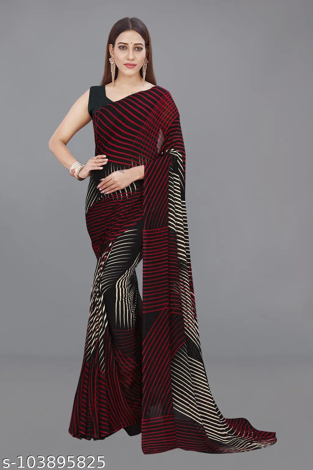 Trendy Georgette Saree Blouse Piece - Image 2