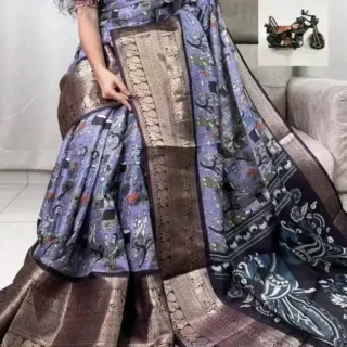Kalamkari Kota Silk Saree: Soft Elegance