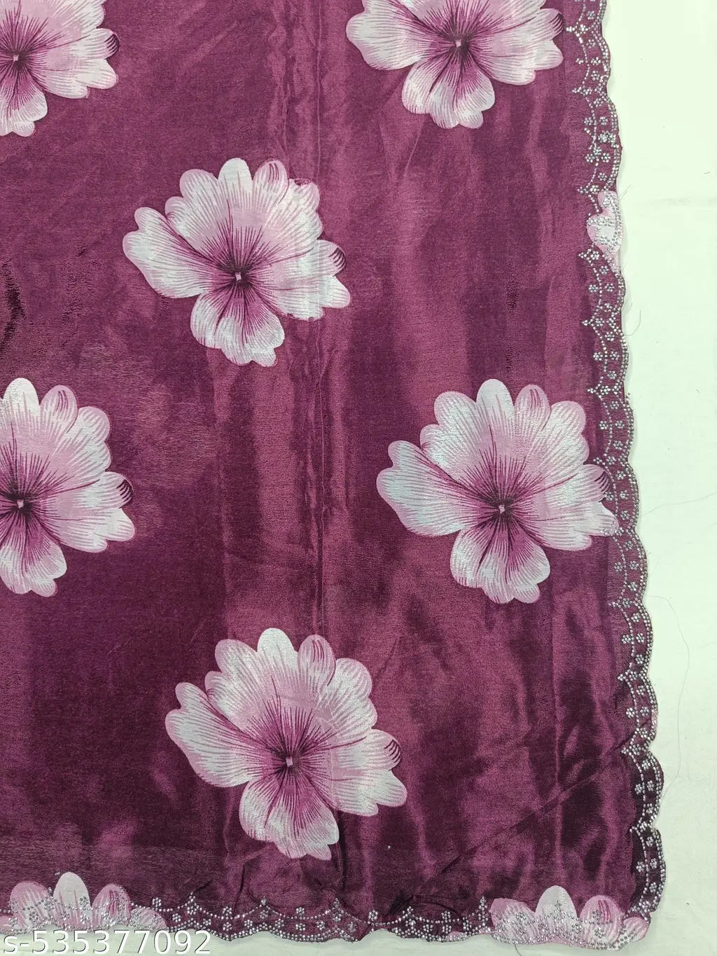 Floral Silk Saree: Newest Print - Image 4