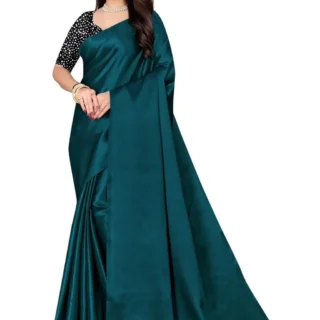 Satin Silk Saree with Lycra Blouse