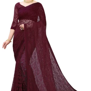 Elegant Sheer Net Saree