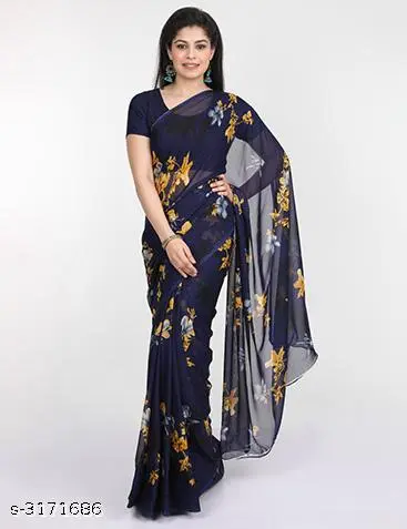 Stylish Georgette Sarees - Image 3
