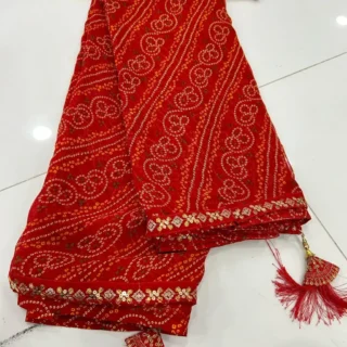 Red & Festive: Trending Bollywood Bandhani Saree